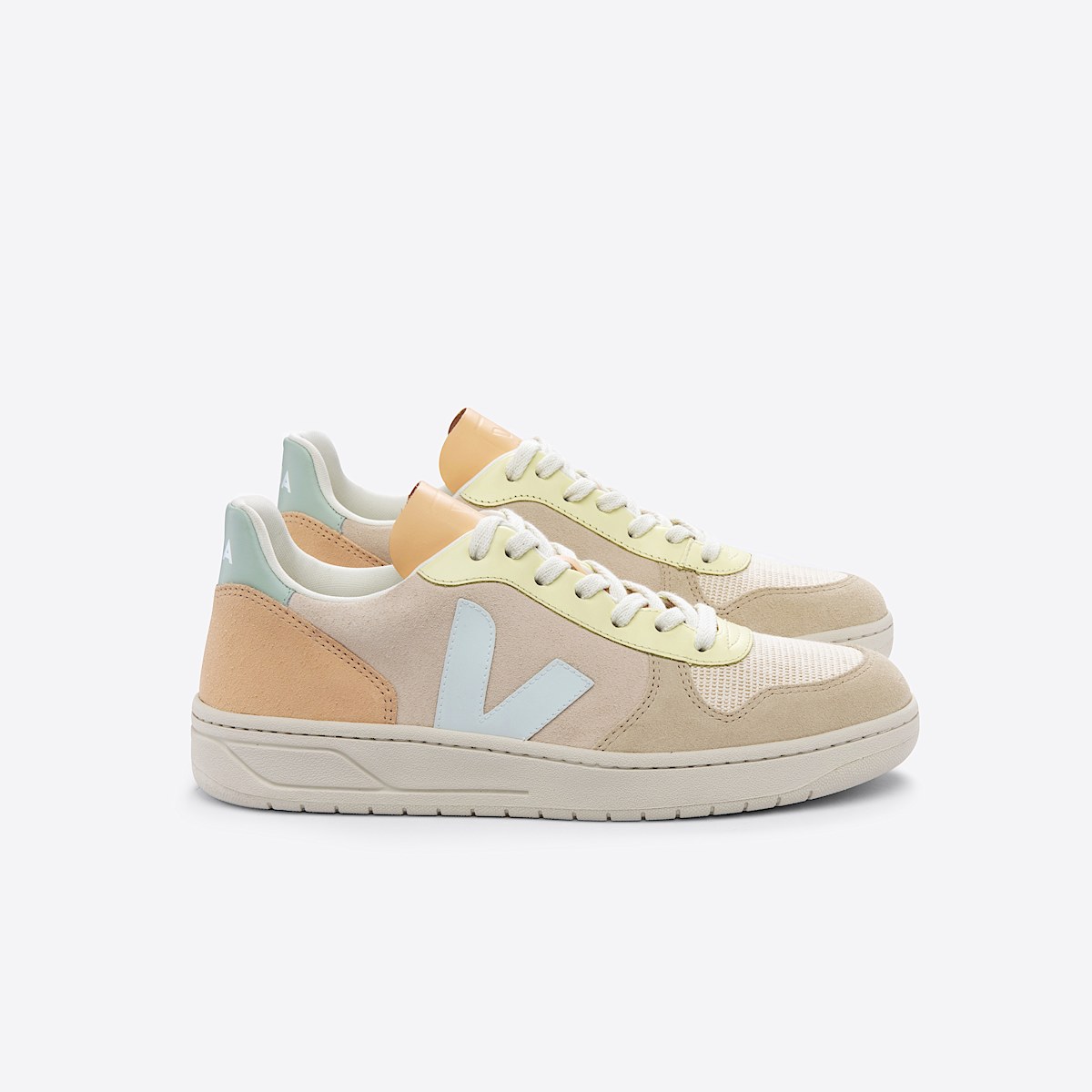 veja zapatillas v-10 ante multicolor VX0303135 Lateral view
