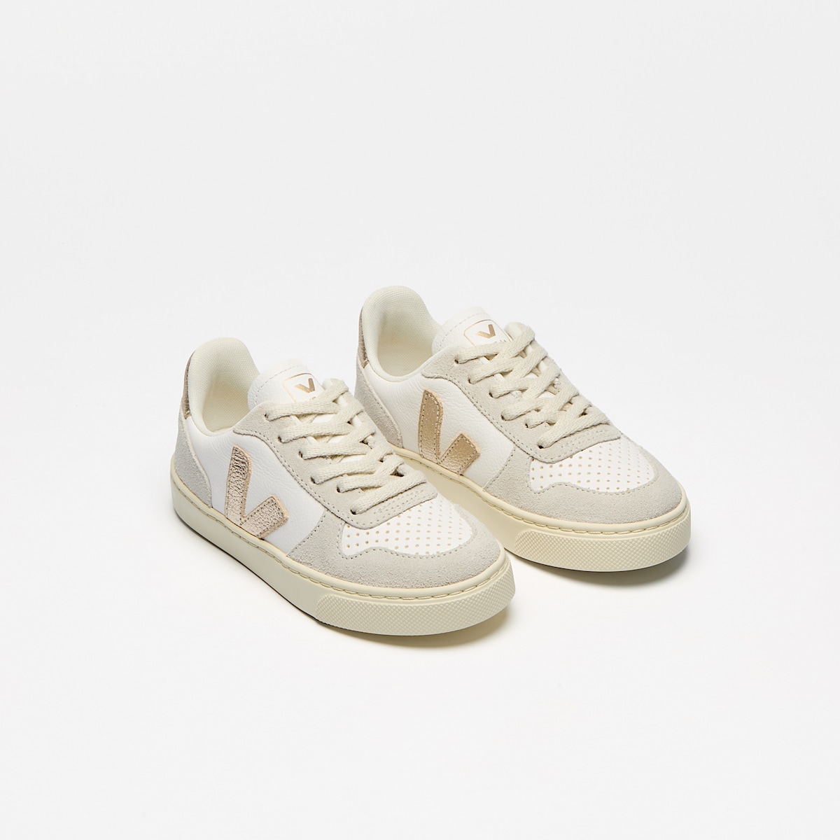 veja sneakers small-v-10-laces pelle bianco CX0520620 Top view
