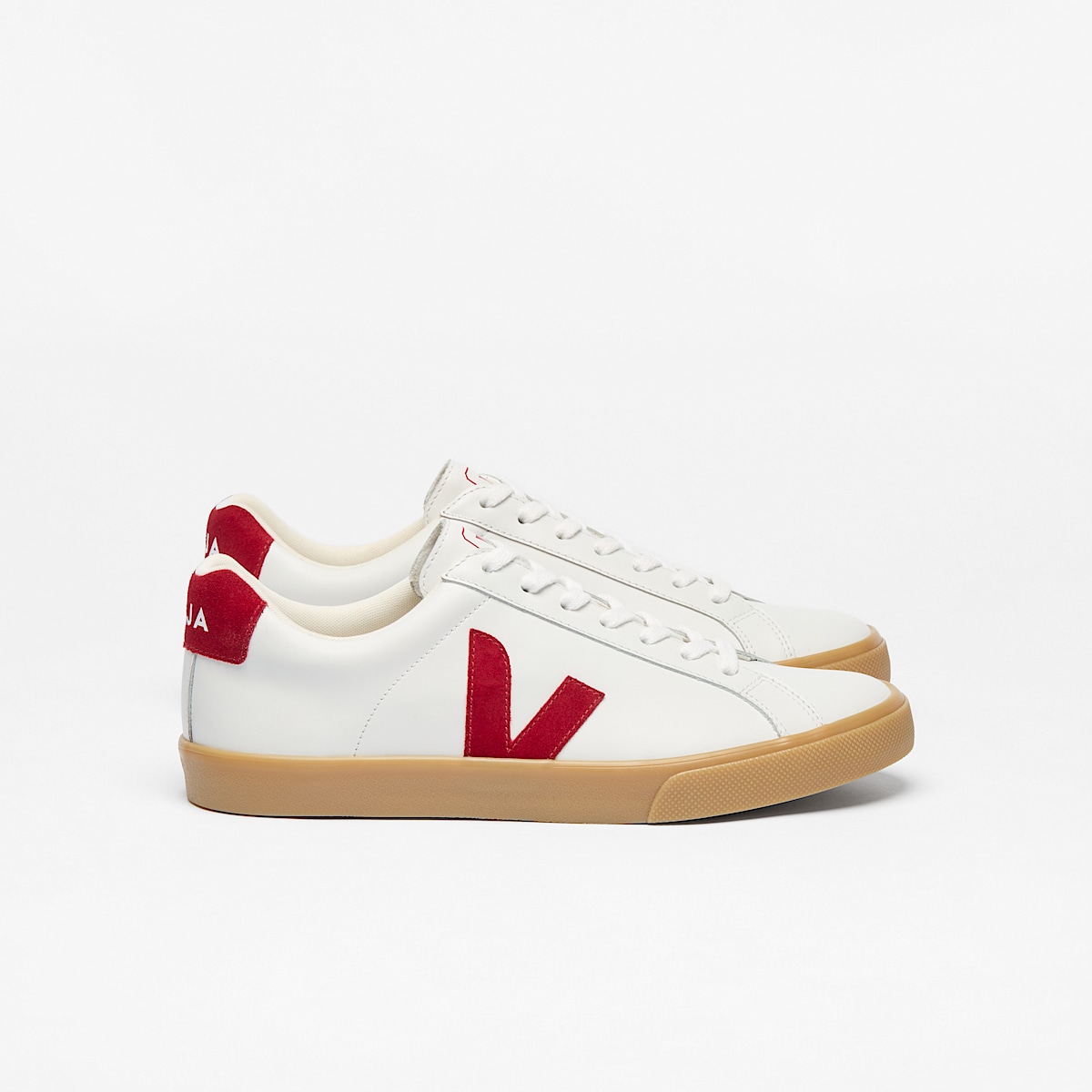 veja sneakers esplar-logo leather white EO0220764 Lateral view