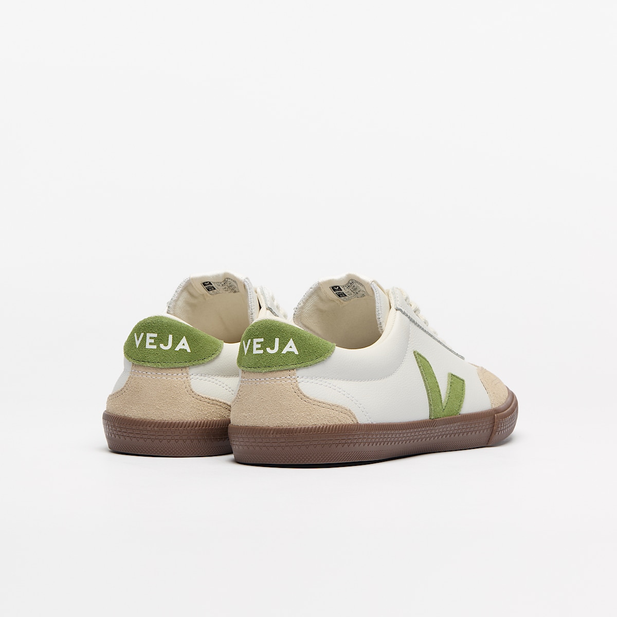 veja sneakers volley organic-leather white VO2020875 Back view