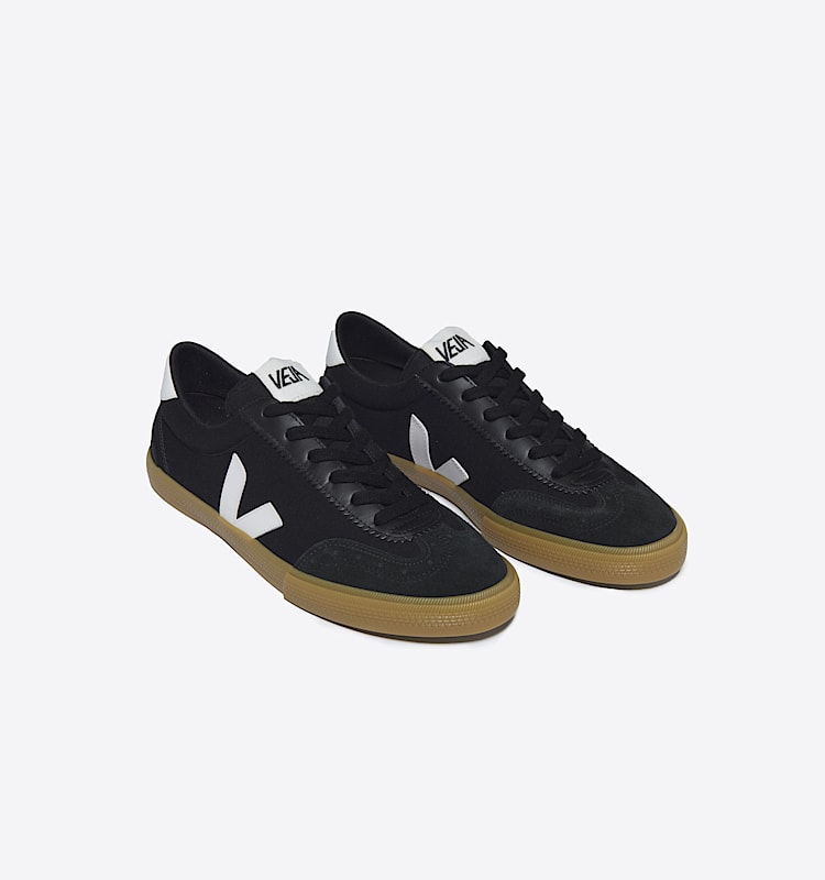 veja zapatillas volley algodón-orgánico negro VO0103529 Top view