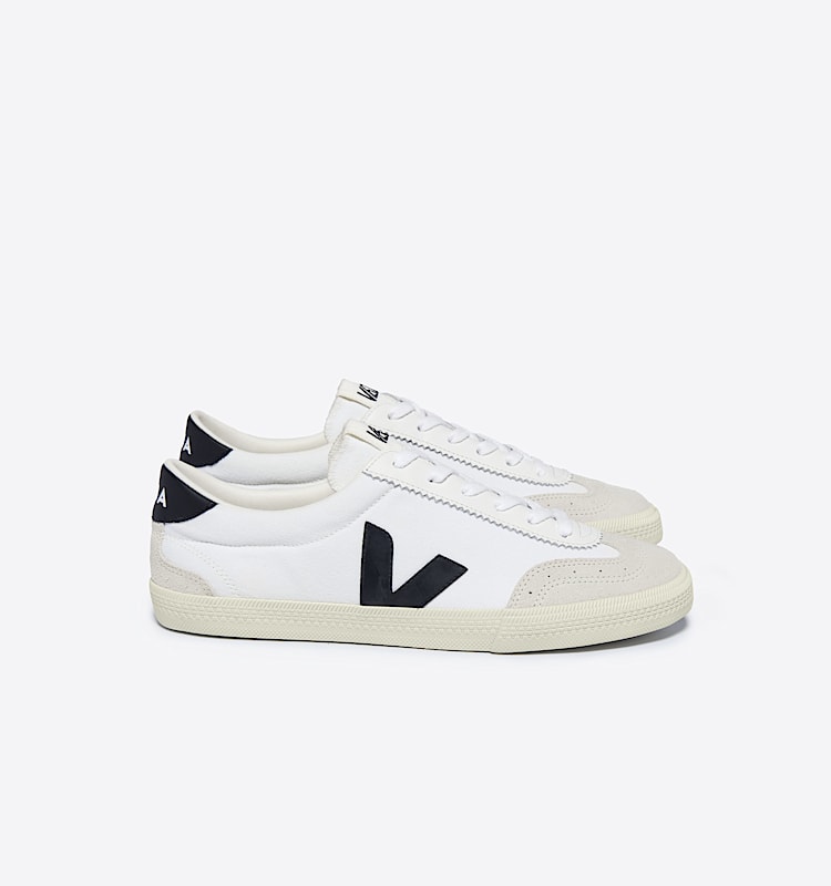 veja sneakers volley organisk-bomull hvit VO0103524 Lateral view