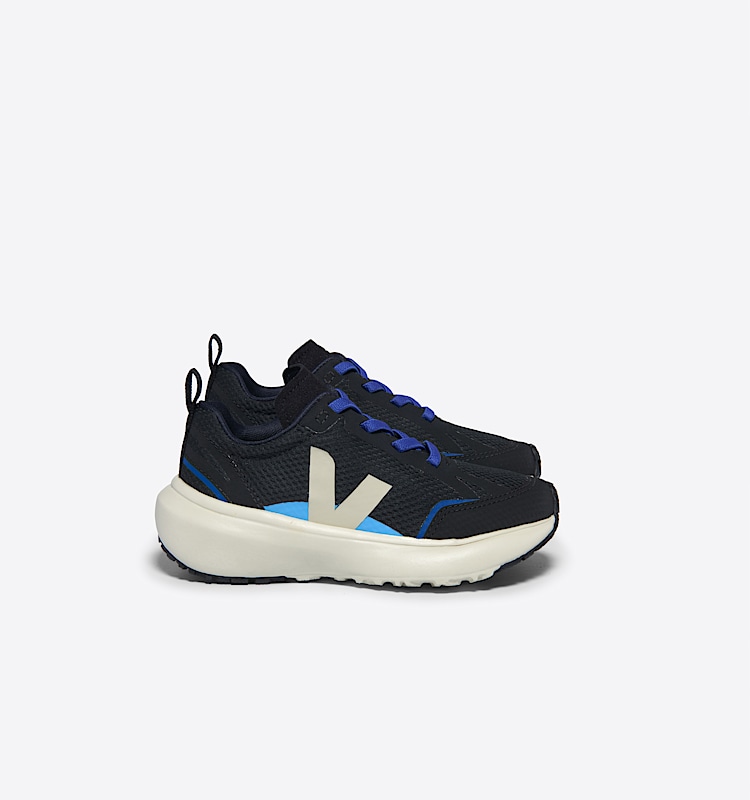 veja baskets small-canary-light recyclé noir YL1803818 Lateral view