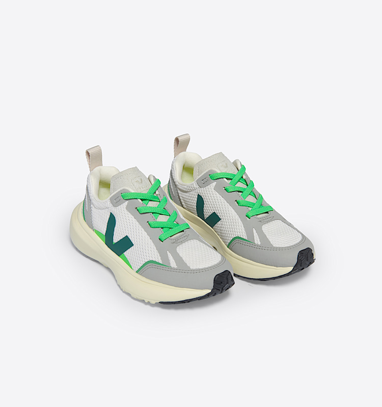 veja sapatilhas small-canary-light reciclado cinzento YL1803820 Top view