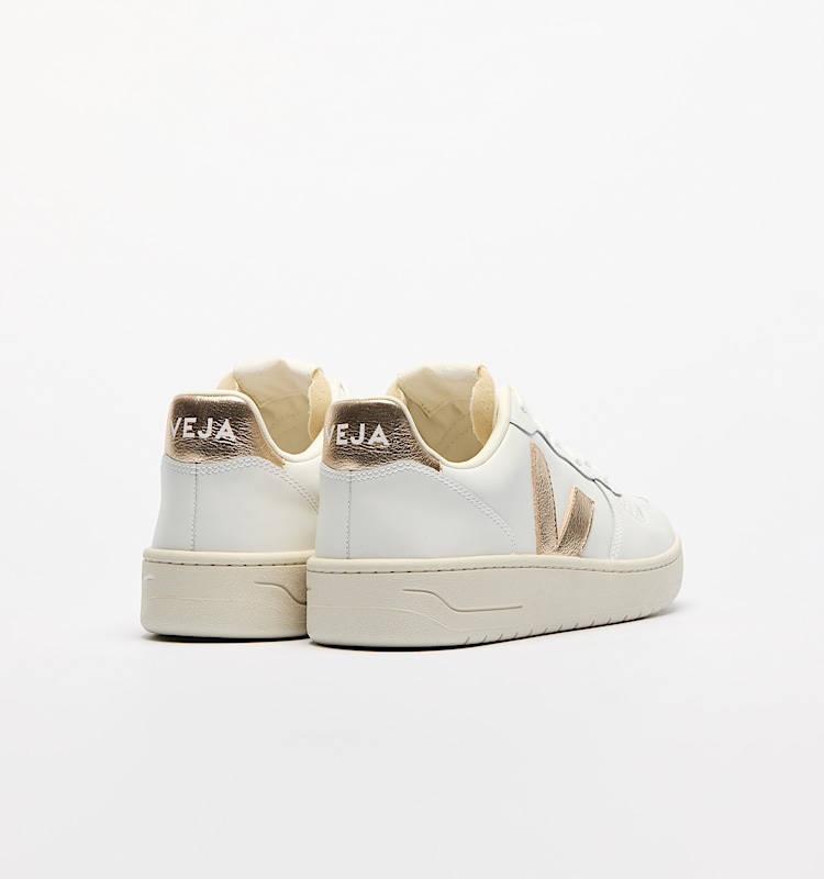 veja zapatillas v-10-prime cuero blanco VI0220737 Back view