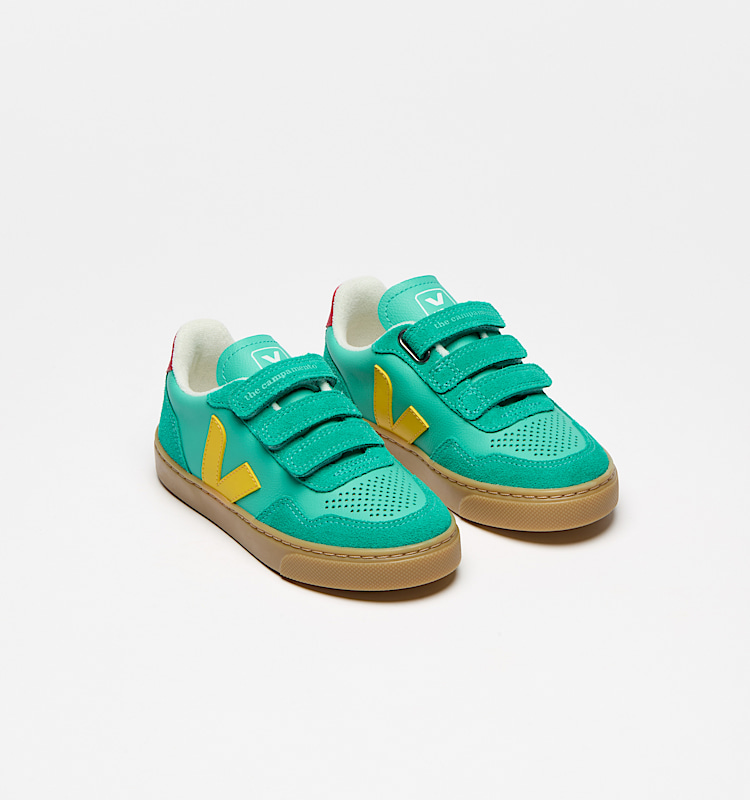 veja sneakers veja-x-the-campamento 有机皮革 绿色 TC2020703 Top view