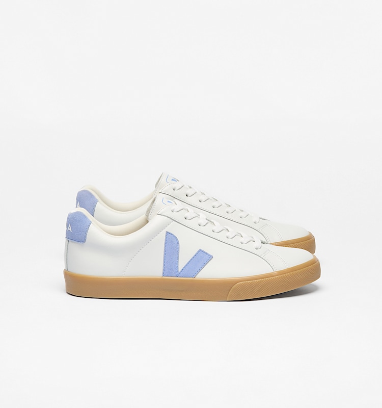 veja sneakers esplar-logo leather white EO0220765 Lateral view