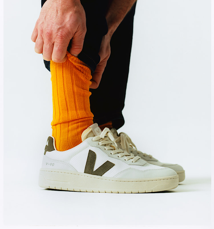 veja sneakers v-90 återvunnet vit VD1720484