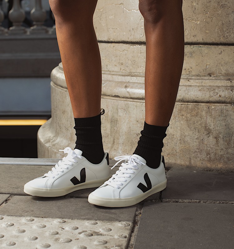 veja sneakers esplar-logo lær hvit EO0200005