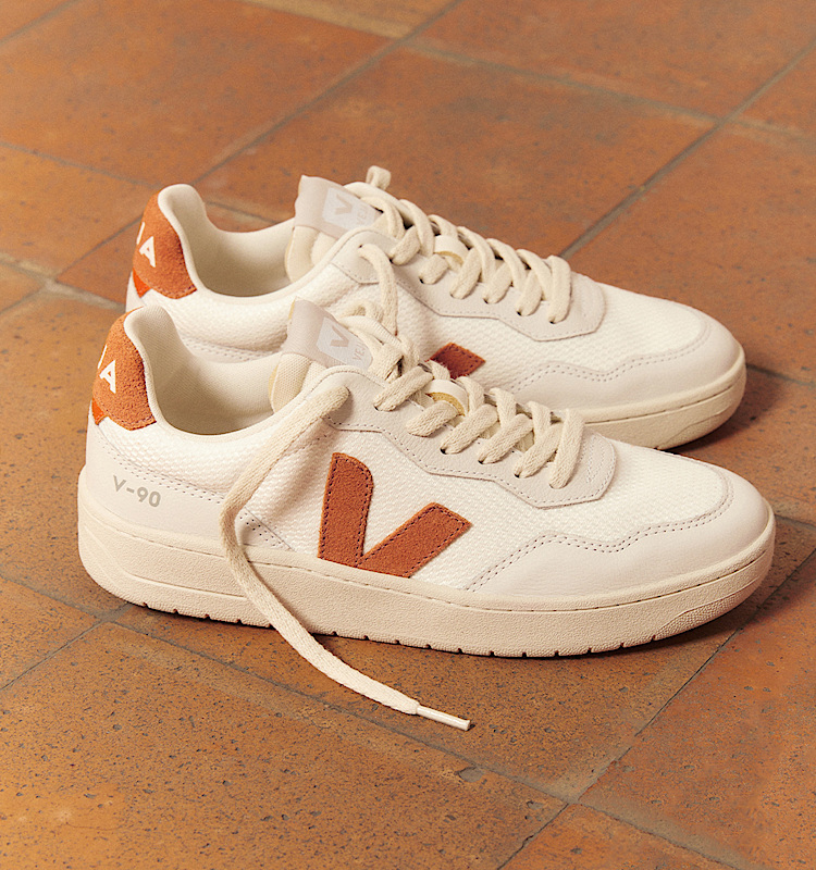 veja sneakers v-90 återvunnet vit VD1720739